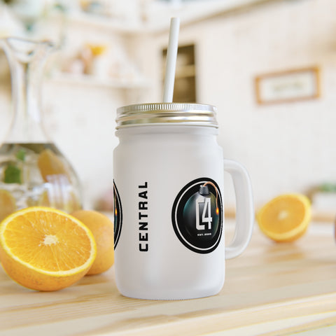 C4 FROSTED MASON JAR
