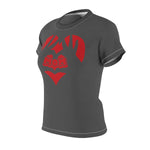 MY HEART MY MOM T-SHIRT (Dark Gray / Red)