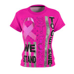 WE STAND STRONG TOGETHER T-SHIRT (Hot Pink / Black Print)