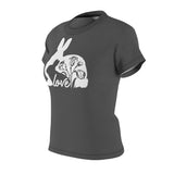 MOTHER BUNNY T-SHIRT (Dark Gray / White)