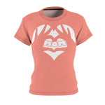 MY MOM MY HEART T-SHIRT (Salmon / White)