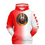 C4 PULLOVER HOODIE (RED & WHITE)