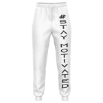 STAY MOTIVATED JOGGING PANTS (White / Gray)