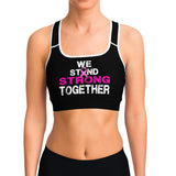 WE STAND STRONG TOGETHER SPORTS BRA (Black)