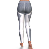 GRAY / WHITE YOGA PANTS
