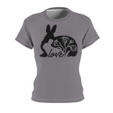 MOTHER DAUGHTER BUNNY T-SHIRT (Gray / Black)