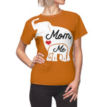 MOM & ME ELEPHANT T-SHIRT (Burnt Orange / White)