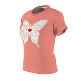 BEAUTIFUL LIKE MY MOM T-SHIRT (Salmon / White)