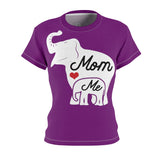 MOM & ME ELEPHANT T-SHIRT (Purple / White)