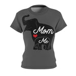 MOM & ME ELEPHANT T-SHIRT (Dark Gray / Black)