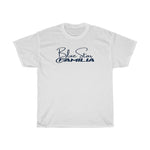 BLUE STAR FAMILIA T-SHIRT (Navy / Black Print)