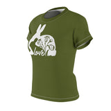 MOTHER BUNNY T-SHIRT (Military Green / White)