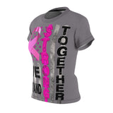 WE STAND STRONG TOGETHER T-SHIRT (Gray / Black Print)