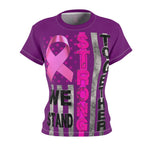 WE STAND STRONG TOGETHER T-SHIRT (Purple / Black Print)