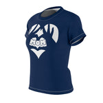 MY MOM MY HEART T-SHIRT (Navy Blue / White)
