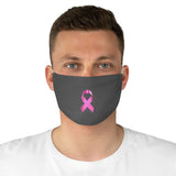 PINK RIBBON FACE MASK (Gray)