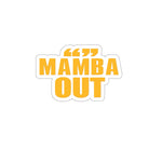 MAMBA OUT STICKER (Gold)
