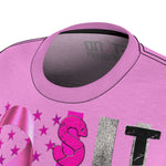 WE STAND STRONG TOGETHER T-SHIRT (Pink / Black Print)