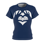 MY MOM MY HEART T-SHIRT (Navy Blue / White)