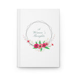 "A Woman's Thoughts" Hardcover Journal Matte
