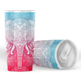 MANDALA ELEPHANT TUMBLER CUP - V3