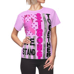 WE STAND STRONG TOGETHER T-SHIRT (Soft Pink / Black Print)