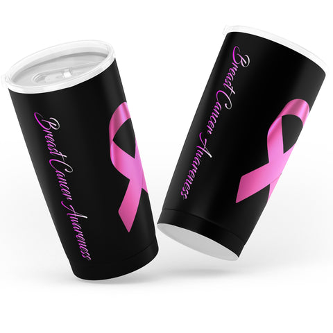 BREAST CANCER AWARENESS TUMBLER CUP (Black)