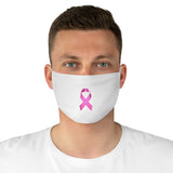 PINK RIBBON FACE MASK (White)