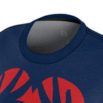 MY HEART MY MOM T-SHIRT (Navy Blue / Red)