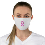 PINK RIBBON FACE MASK (White)