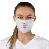 PINK RIBBON FACE MASK (White)