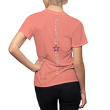 MY MOM MY HEART T-SHIRT (Salmon / White)