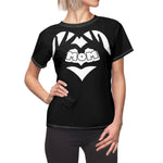 MY MOM MY HEART T-SHIRT (Black / White)