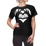 MY MOM MY HEART T-SHIRT (Black / White)