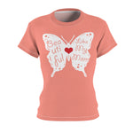 BEAUTIFUL LIKE MY MOM T-SHIRT (Salmon / White)