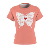 BEAUTIFUL LIKE MY MOM T-SHIRT (Salmon / White)