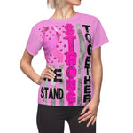 WE STAND STRONG TOGETHER T-SHIRT (Pink / Black Print)