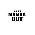 MAMBA OUT STICKER (Black)