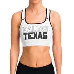 DALLAS TEXAS SPORTS BRA (White / Gray)