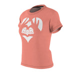 MY MOM MY HEART T-SHIRT (Salmon / White)