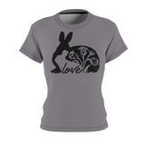 MOTHER DAUGHTER BUNNY T-SHIRT (Gray / Black)