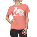 MOTHER BUNNY T-SHIRT (Salmon / White)