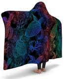 SEA TURTLE HOODED BLANKET