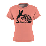 MOTHER BUNNY T-SHIRT (Salmon / Black)