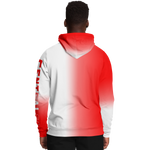 C4 PULLOVER HOODIE (RED & WHITE)