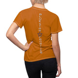 MY MOM MY HEART T-SHIRT (Burnt Orange / White)