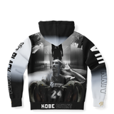 Graphic designed Zip Up Hoodie of The Black Mamba Kobe Bryant of the Los Angeles Lakers