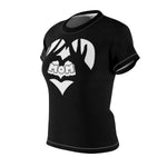 MY MOM MY HEART T-SHIRT (Black / White)