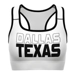 DALLAS TEXAS SPORTS BRA (White)