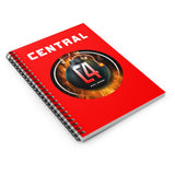 C4 SPIRAL NOTEBOOK (RED) - RULED LINE